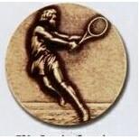 Stock Newport Mint Medal - 1 1/2" (Tennis Female)