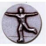 Newport Mint Stock Medal - 1 1/8" (Skiing Male)