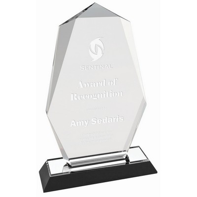 8" Silver Octagon Point Impress Acrylic Award