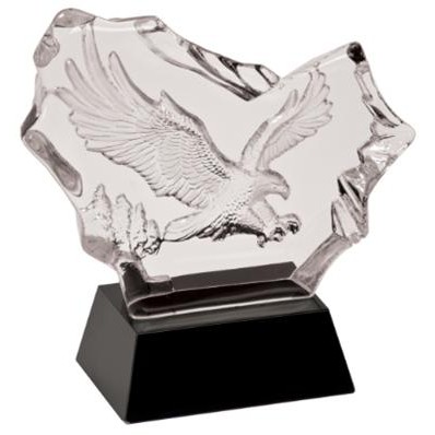 Premier Crystal Eagle on a Black Crystal Bas, 7"