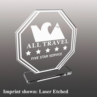 Stock Acrylic Award - Laser Etched