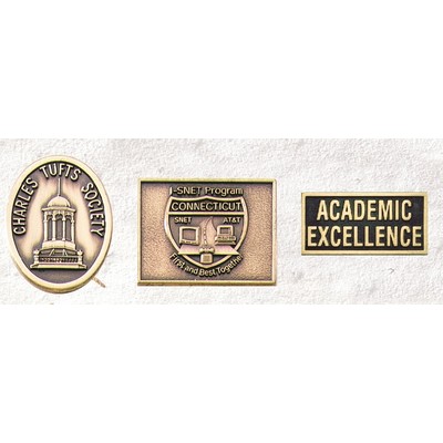 Antique Bronze USA Made Die Struck Lapel Pins