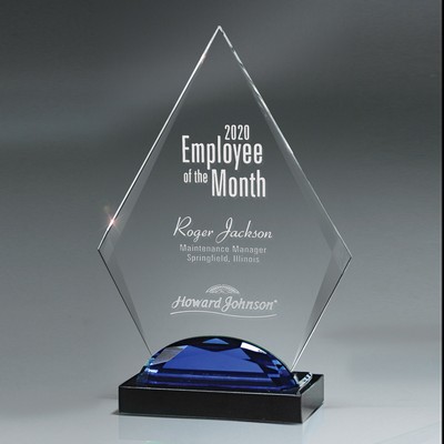 Blue Gemstone Brilliance Lucite Peak - Medium