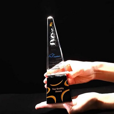 Blackcon Crystal Tower Award (9.8" x 2.9" x 2.9")