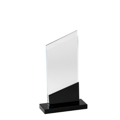 Onyx Angle Crystal Award, 8"H