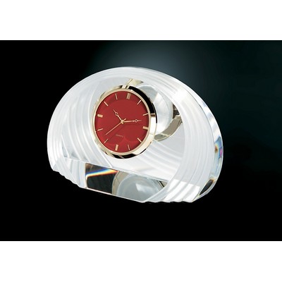 Cascade Fine Lead Crystal Clock