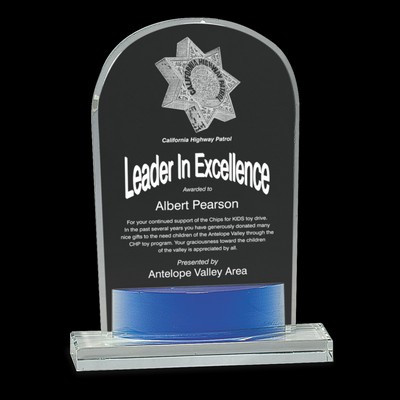 Crystal Arch w/Blue Accent (7¾")