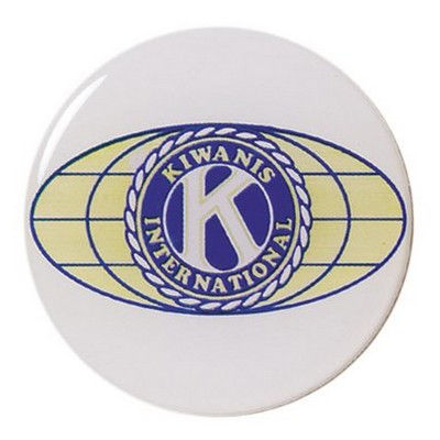 2" Kiwanis International Mylar Medallion with Clear Epoxy Dome