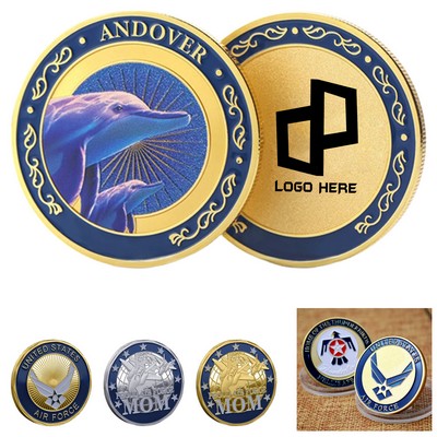 Zinc Alloy Souvenir Coin For Tourists