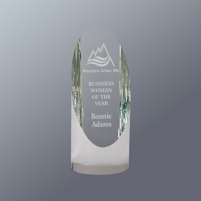 Clear Crystal Cylinder Award, Medium (2-3/4"x 6-1/2"H)