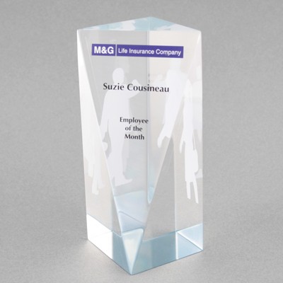 Acrylic Cube 7 Award (2-1/2"x 8"x 2-1/2")