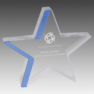 Star Acrylic with Colored Edge