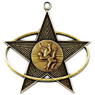 Stock All-Star 3' Medal- Wrestling