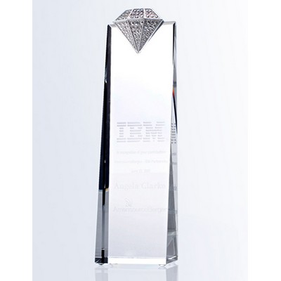 Kings Diamond Optic Crystal Award (2¾"x 10¼")
