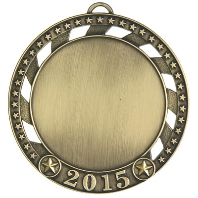 Medal, "Insert Holder" - "2015"- 2 1/2" Blank