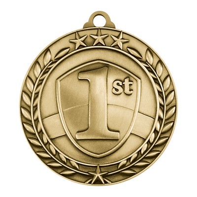 1.75" Wreath Award 1st Place Medal
