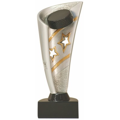 7" Hockey Banner Resin Trophy
