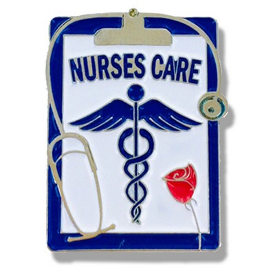 Nurses Care Lapel Pin (3/4" x 1")