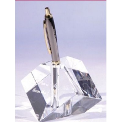 Crystal Pen Cube (6 1/2")