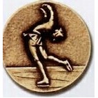 Stock Newport Mint Medal - 1 1/2" (Skating Female)
