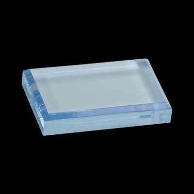 Blue Acrylic Paperweight (4½"x3½")