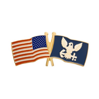 Officially Licensed U.S. and Navy Flag Pin