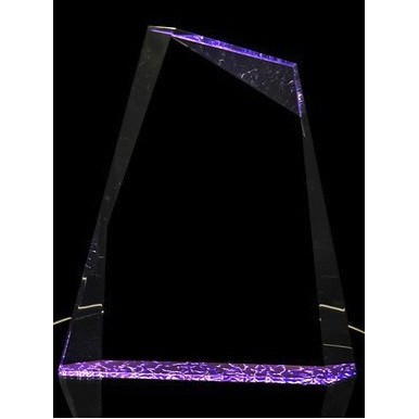 Beveled Mountain Peak Acrylic Award, 9" W x 10" H x 1.25" D