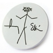 1 1/2" Custom Iron Lapel Pin w/Soft Enamel