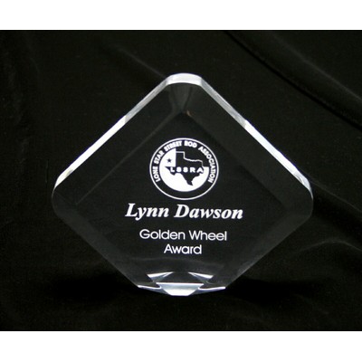 Beveled Diamond Award w/Rounded Points (6")