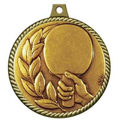 Stock Medal w/ Rope Border (Table Tennis) 2 1/4"