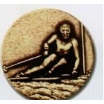 Newport Mint Medal - 2 1/2" (Skiing Male)