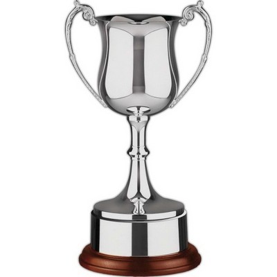 9" British Made Range Nickel Plated Cup Award