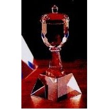 Crystal Series 3 1/2"x8 3/4" Crystal Trophy Cup Award