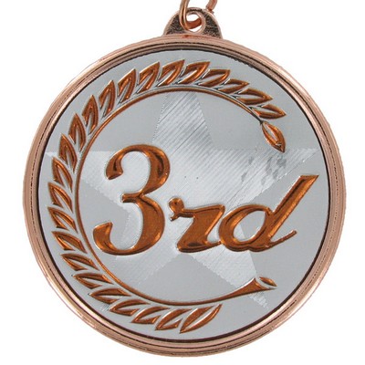 2 1/8" 3rd Place Mylar Medal