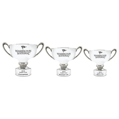 White/Chrome Silver Timpani Bowl Trophy