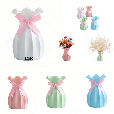 PP Anti Drop Origami Decorative Vase