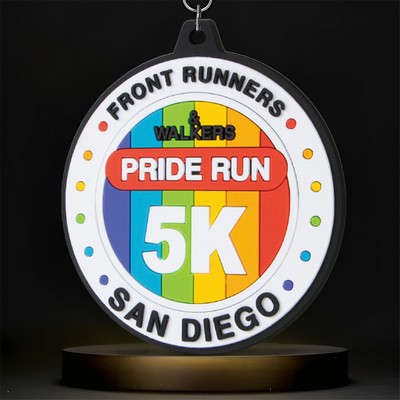 Custom Soft 2D PVC Medal (1.5" Round or 2"x1" Rectangle)