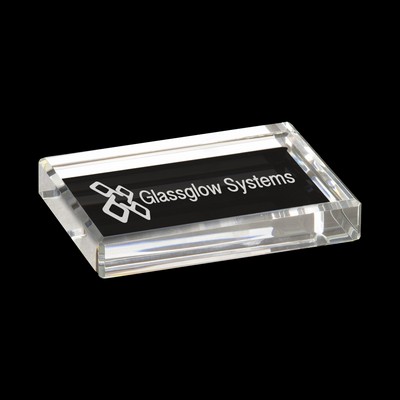 Crystal Rectangle Paperweight (4"x3")
