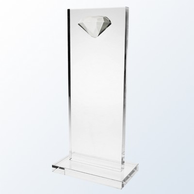 9'' Clear Diamond High-Rise Award