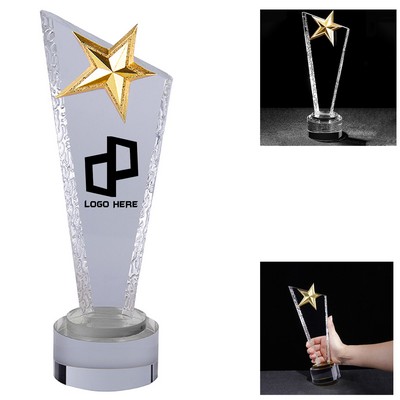Golden Star Crystal Trophy