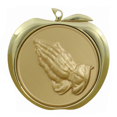 Praying Hands Apple Medal