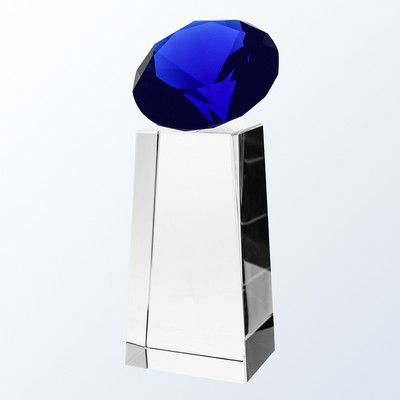6'' Blue Diamond Slant Award
