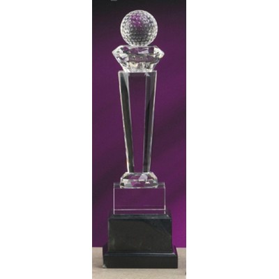 12" Crystal Golf Supremo Award