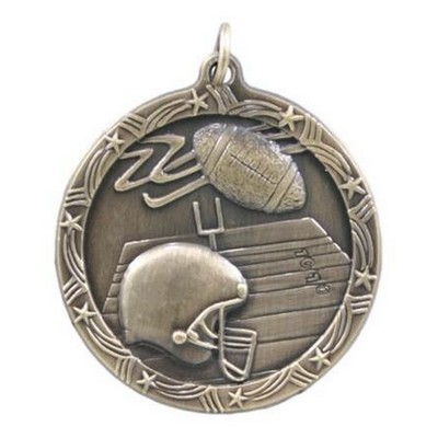 Medals, "Football" - 1 3/4" Shooting Star