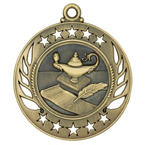 Medal, "Lamp of Knowledge" Galaxy - 2 1/4" Dia.