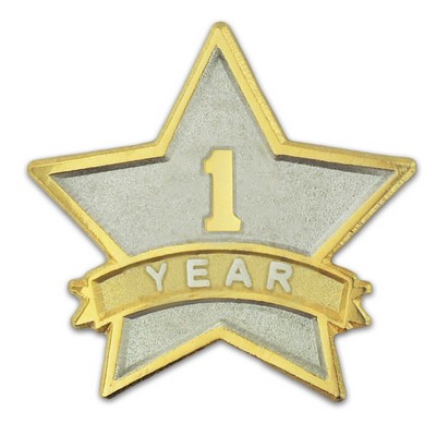 Year of Service Star Pin - 1 - 30 Years