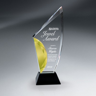 Large Vibrant Gold Gemstone Award