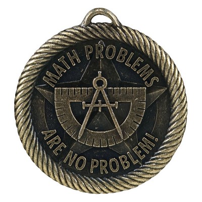 Medals, "Math Problems are No Problem!" Math - 2" Value Medals
