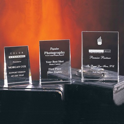 8" Wedge Crystal Award