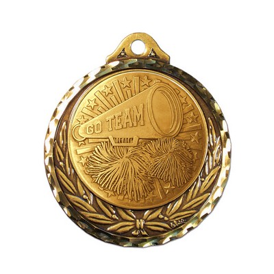 Stock Diamond Struck Medal (Cheerleading) 2 3/4"